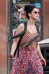 Sarah Silverman in Summer Dress - Out in NYC, August 2015