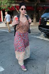 Sarah Silverman in Summer Dress - Out in NYC, August 2015