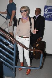 Sharon Stone Airport Style - at LAX, August 2015