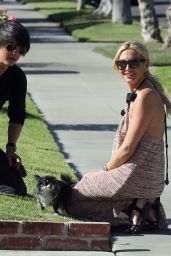 Stephanie Pratt - Out With Her Dog in Beverly Hills, July 2015