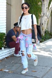 Vanessa Hudgens in Ripped Jeans - Out in LA, August 2015