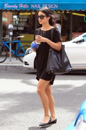 Vanessa Hudgens Shops at Rite Aid in Beverly Hills, August 2015
