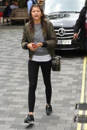 Zendaya in Tights - Outside Her Hotel in London, August 2015