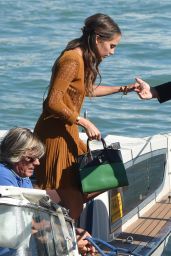Alicia Vikander Deboarding the Yacht in Venice, Italy, September 2015