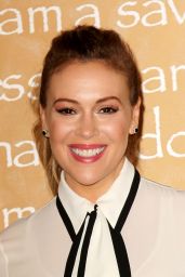 Alyssa Milano - Alice + Olivia By Stacey Bendet Fashion Show in NYC, September 2015