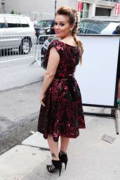 Alyssa Milano - Out During New York Fashion Week, September 2015