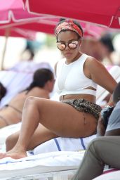 Angela Simmons in a Bikini, Miami, September 2015
