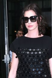 Anne Hathaway Leaving Her Hotel For 