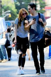 Bella Thorne and boyfriend Gregg Sulkin Out and About in NYC, September 2015