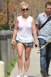 Britney Spears – Leaving the Gym in Westlake Village, September 2015