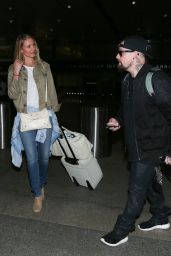 Cameron Diaz and Benji Madden - LAX Airport, August 2015
