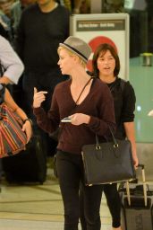 Charlize Theron - Returns to LA After Spending Time in New York, September 2015