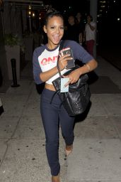 Christina Milian - Leaving Toca Madera in Los Angeles, September 2015