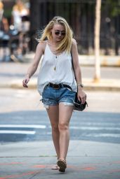Dakota Fanning Summer Style - Out in NYC, September 2015
