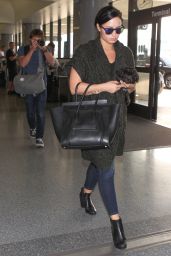 Demi Lovato - at LAX Airport, September 2015
