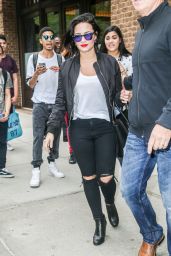 Demi Lovato - Leaving Her Hotel in NYC, September 2015