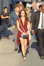 Elizabeth Gillies - Arriving at Jimmy Kimmel Live, September 2015