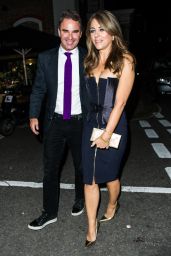 Elizabeth Hurley Attends Amanda Wakeley 25th Anniversary Party in London