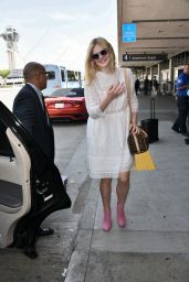 Elle Fanning at LAX Airport, September 2015