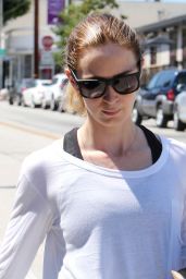Emily Blunt - Leaving the Gym in West Hollywood, September 2015