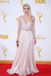 Emma Roberts on Red Carpet – 2015 Primetime Emmy Awards in Los Angeles