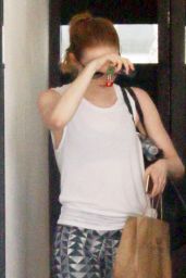 Emma Stone Leaving a Gym in West Hollywood, September 2015