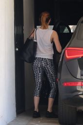 Emma Stone Leaving a Gym in West Hollywood, September 2015