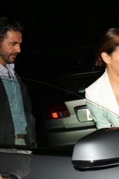 Eva Longoria With Boyfriend Leaving Mr Chow in Beverly Hills, August 2015
