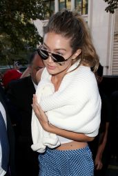 Gigi Hadid - Outside Costes Hotel in Paris, September 2015