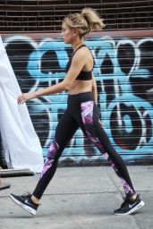 Hailey Baldwin - On Set of a Photoshoot in NYC, September 2015