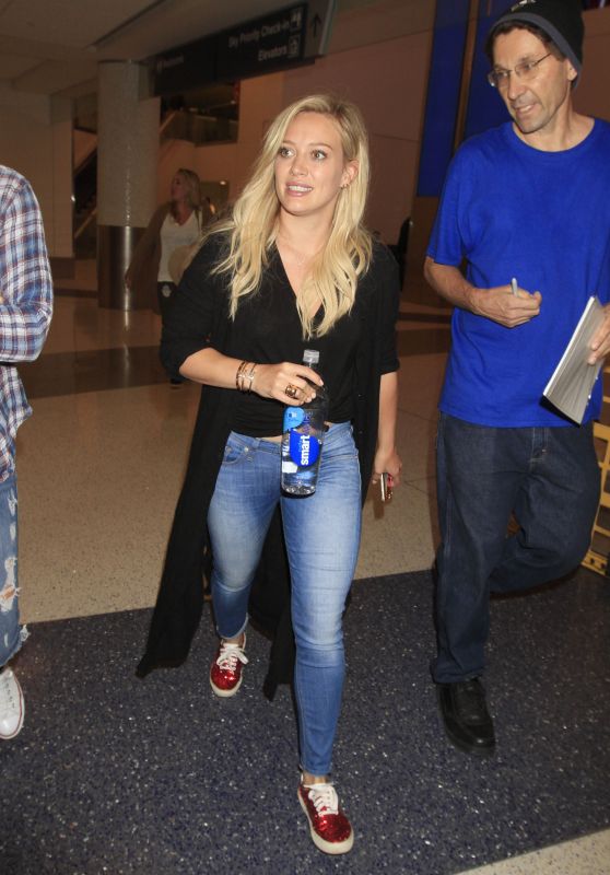 Hilary Duff Airports Style - at LAX Airport, September 2015