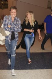 Hilary Duff Airports Style - at LAX Airport, September 2015
