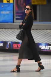 Irina Shayk Airport Style - JFK Airport in NYC, September 2015