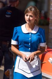 Jenna Coleman in a Waitress Costume - 