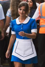 Jenna Coleman in a Waitress Costume - 