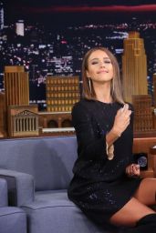 Jessica Alba in Knee High Hoots - Jimmy Fallon Show in NYC, September 2015