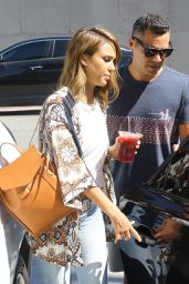 Jessica Alba Street Style - Out in Hollywood, September 2015