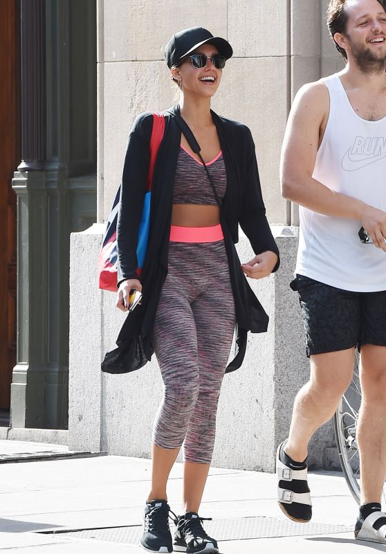 Jessica Alba Street Style - Out in NYC, September 2015