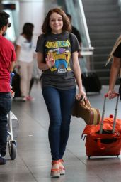 Joey King Airport Style - Arriving at Montreal Airport, SEptember 2015