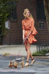 Karlie Kloss Walking Her Dog in New York City, September 2015