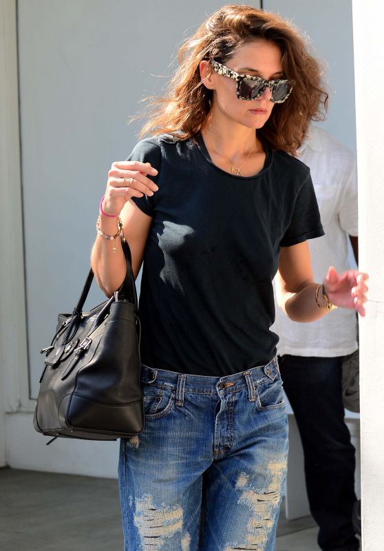 Katie Holmes Street Style - Out in Santa Monica, September 2015