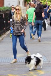 Katrina Bowden - Taking Her Dog For a Walk  - East Village, September 2015
