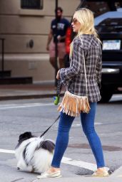 Katrina Bowden - Taking Her Dog For a Walk  - East Village, September 2015