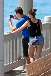 Kelly Brook & Boyfriend Jeremy Parisi - Out in Manhattan Beach, September 2015