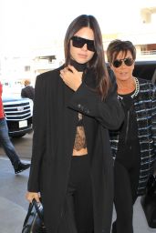 Kendall Jenner Airport Style - at LAX Airport in LA, September 2015
