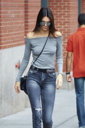 Kendall Jenner Casual Style - Leaving Her Apartment in New York City, September 2015