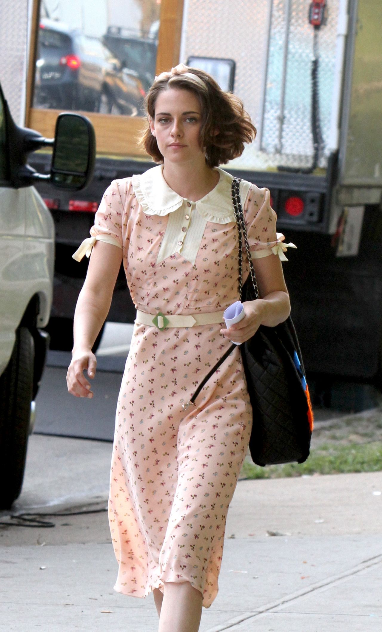 Kristen Stewart - On Set of New Woody Allen Movie in NY, September 2015 ...
