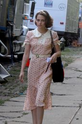 Kristen Stewart - On Set of New Woody Allen Movie in NY, September 2015