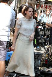 Kristen Stewart - Set of New Woody Allen Movie, September 2015