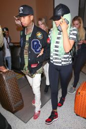 Kylie Jenner Airport Style - LAX Airport in Los Angeles, September 2015